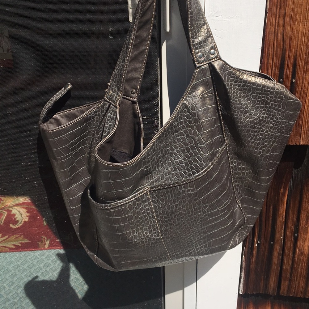 Faux Leather Tote Bag